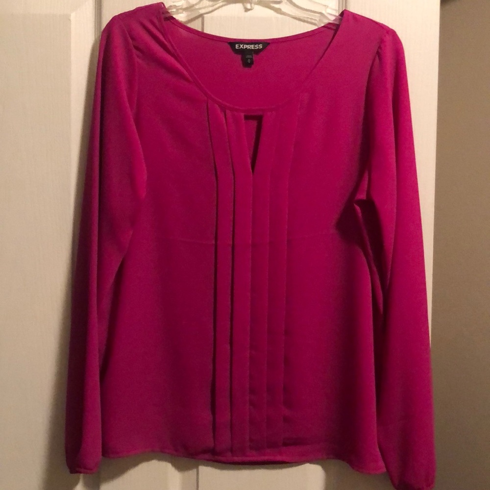 Express Fuschia blouse, Medium
